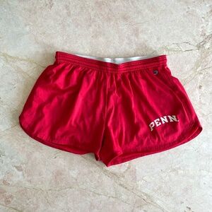Penn Champion red & white mini soffe shorts